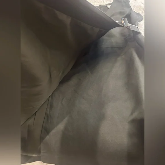 Linen Blend Faux Wrap Dress - Picture 7 of 7